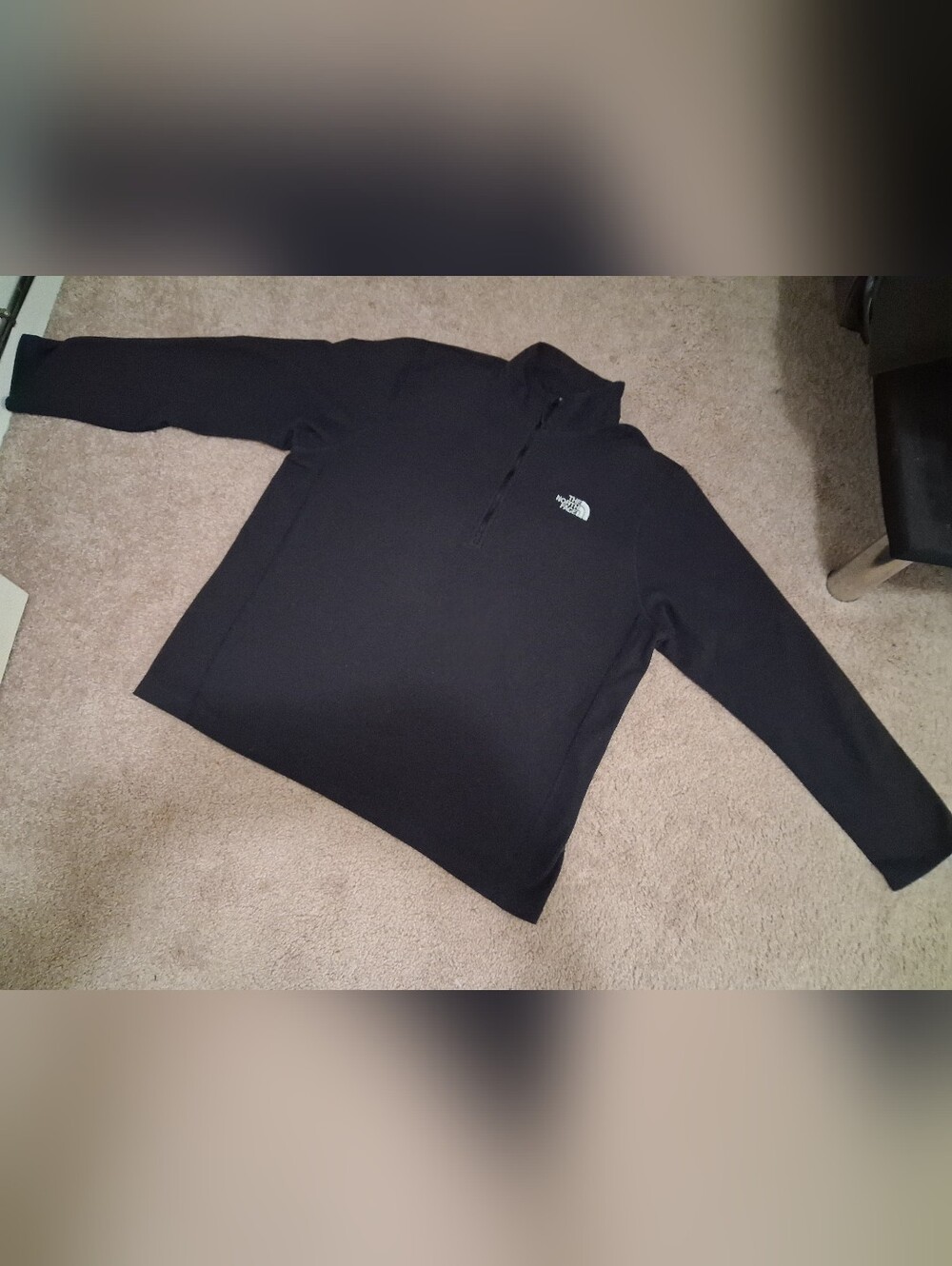 The North Face Black Half-Zip Fleece Pullover